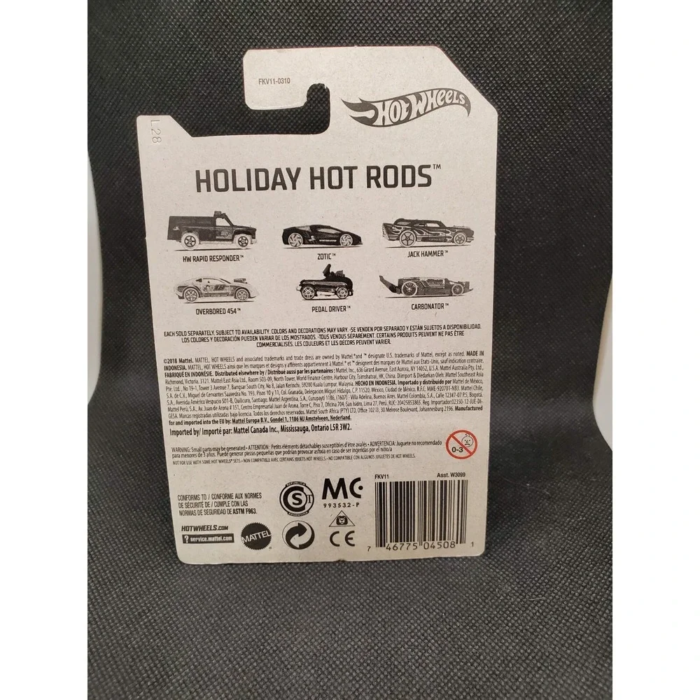 Hot Wheels Overbored 454 #4/6 Christmas Winter Mattel Die Cast